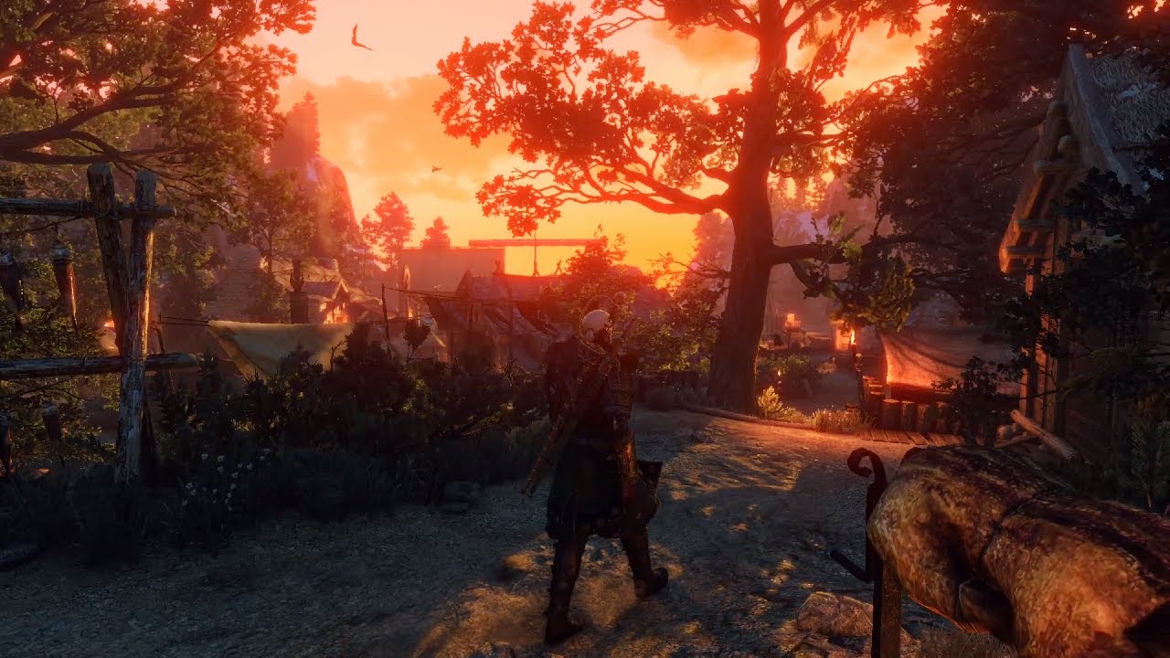 Beautiful Skellige Village Sunrise