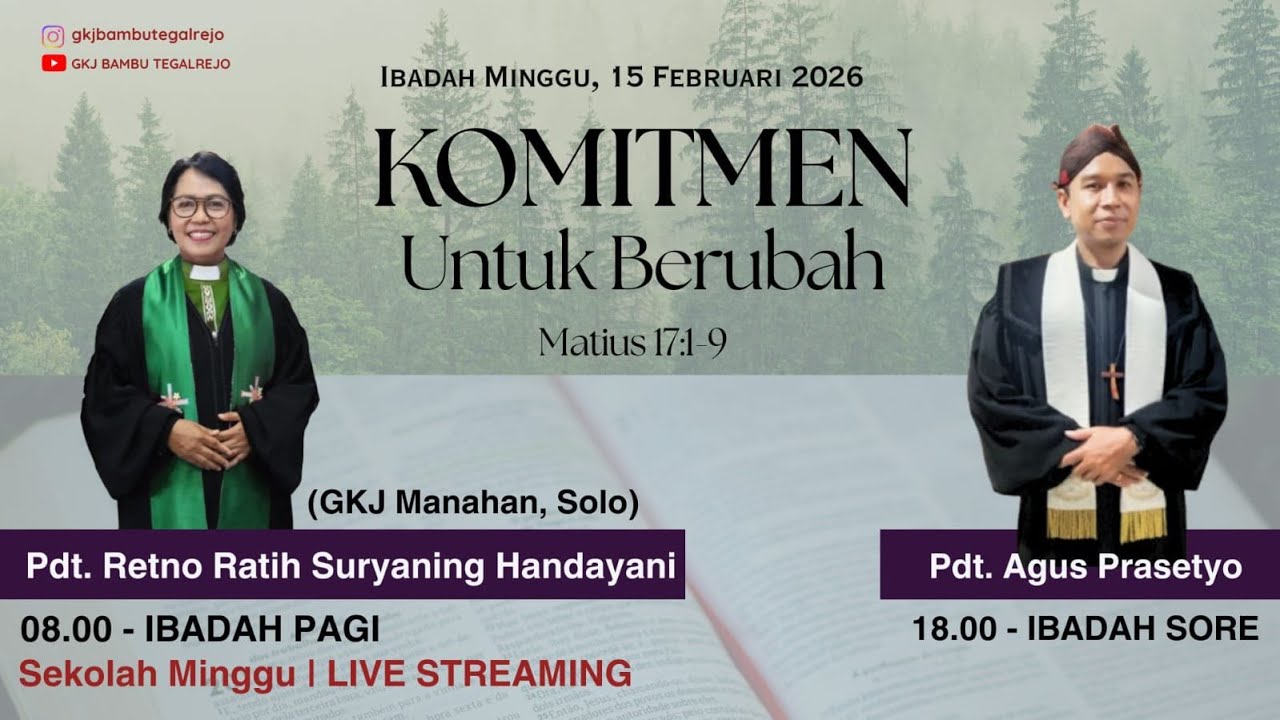 IBADAH MINGGU 15 Februari 2026