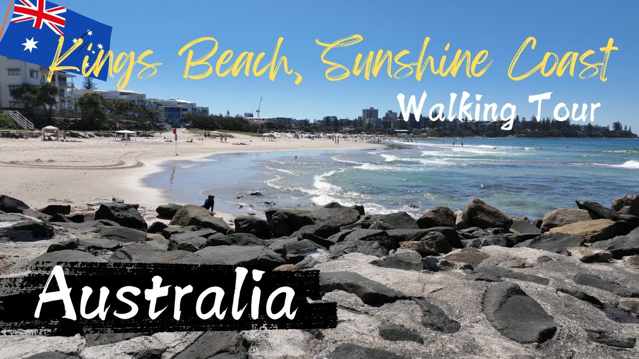 KINGS BEACH | 4K Walking Tour | Sunshine Coast, AUSTRALIA