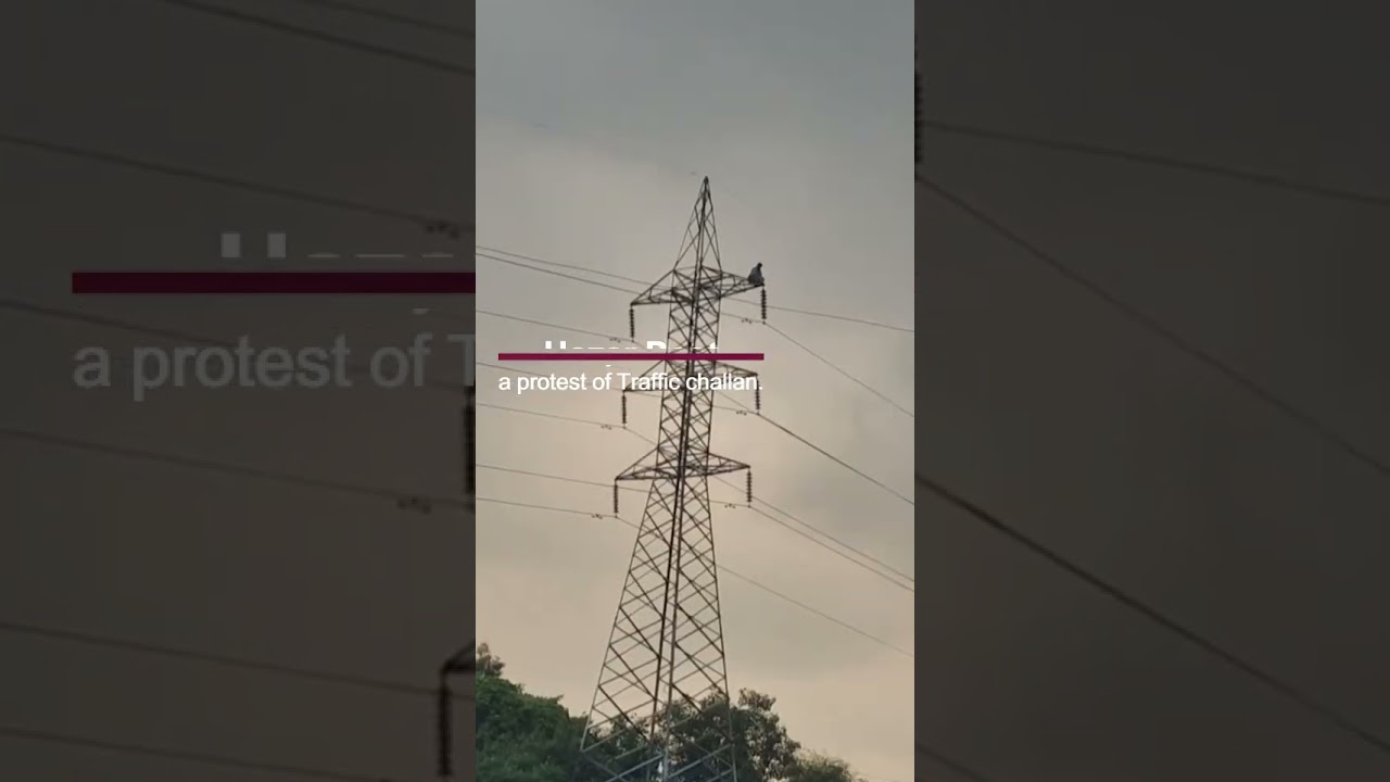 protest on tower