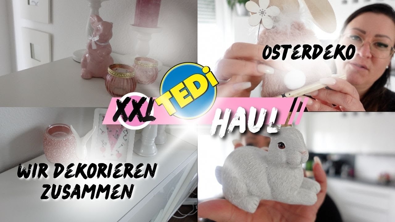 🛍️ XXL Deko Haul 🛒 TEDI Haul | Osterdeko 🐣 | ich nehm‘ euch mit 🫶 #vlog #deko #haul