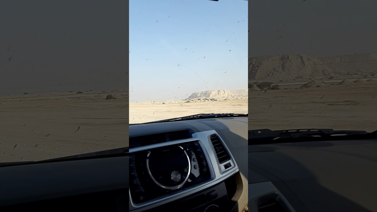 long drive in the desert...