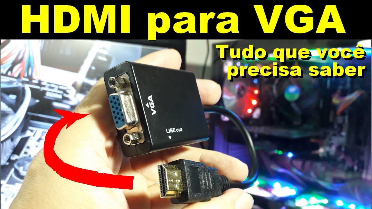 COMO USAR CONVERSOR HDMI PARA VGA // UNBOXING NO FINAL DO VÍDEO