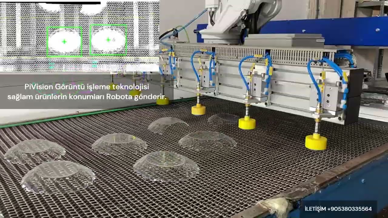 Robotic Glass Sorting System with PiVision - Robotik Görüntü İşleme ile Camda Kusursuz Ayrım