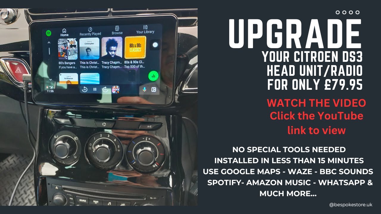 Citreon DS3 upgrade to Carplay/Android Auto