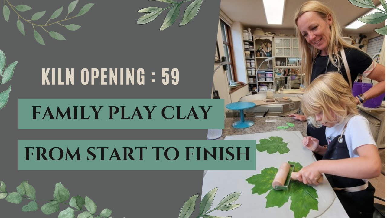 85: Two Kiln Openings! When a family of 3 tries pottery for the first time! Start to finish Video