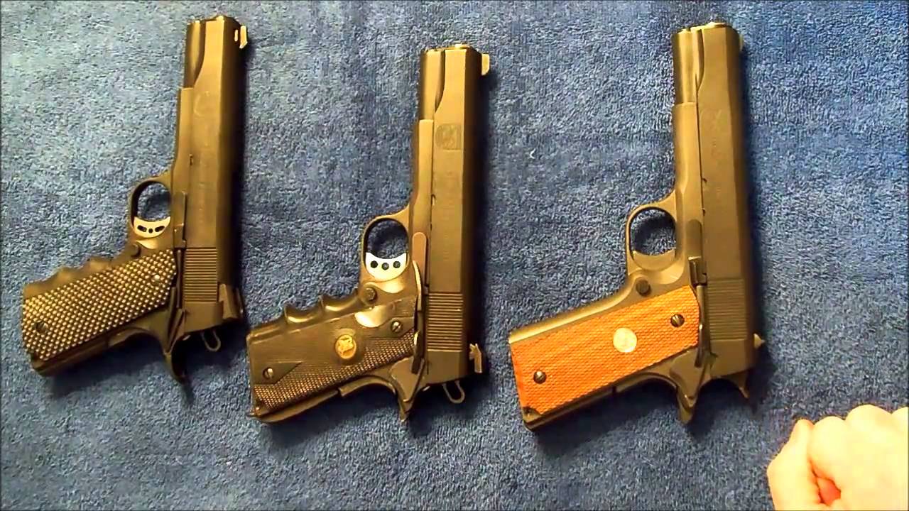 1911:  Available Types and Mounting of Sights on the 1911