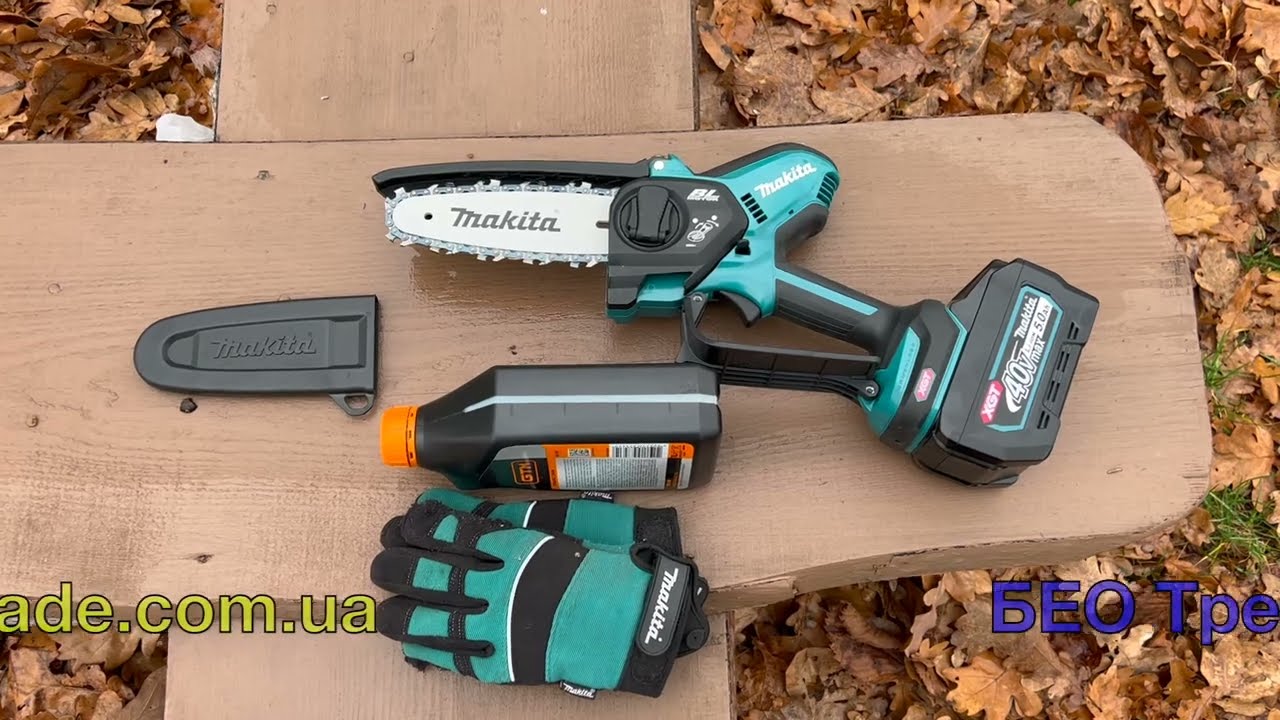 ✅ Тестування Makita UC029G - найпотужніша акумуляторна мініпила Макіта (двигун 590 Вт, XGT 40 В)