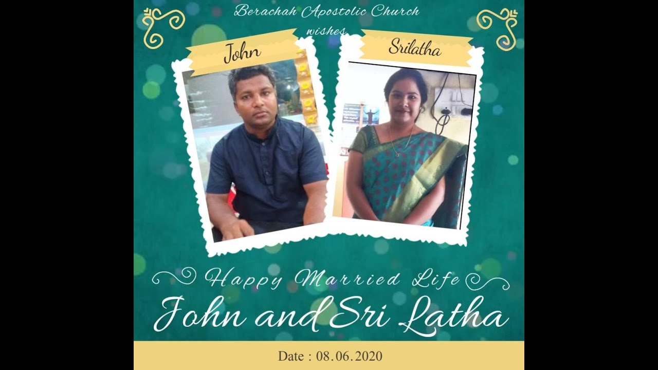 John weds Srilatha || Solemnization by Pastor T. Jafanya Sastry || BAC