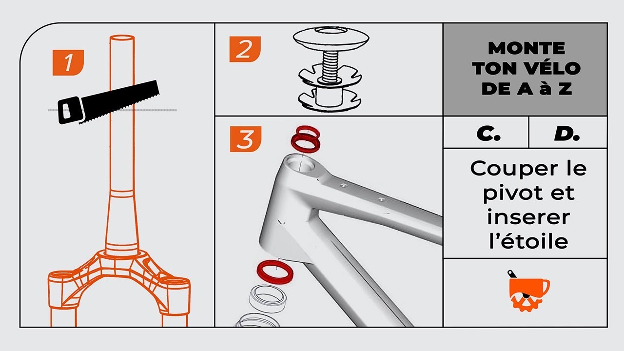 Fourche VTT : couper le pivot, poser l’étoile… nos astuces pour la monter sans te planter !