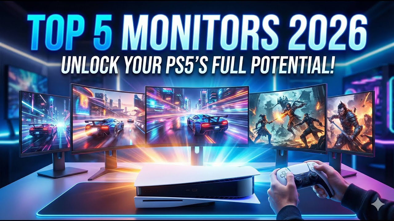 Top 5 Best Monitors for PS5 in 2026 🎮✨ Stunning 4K & Fast Response