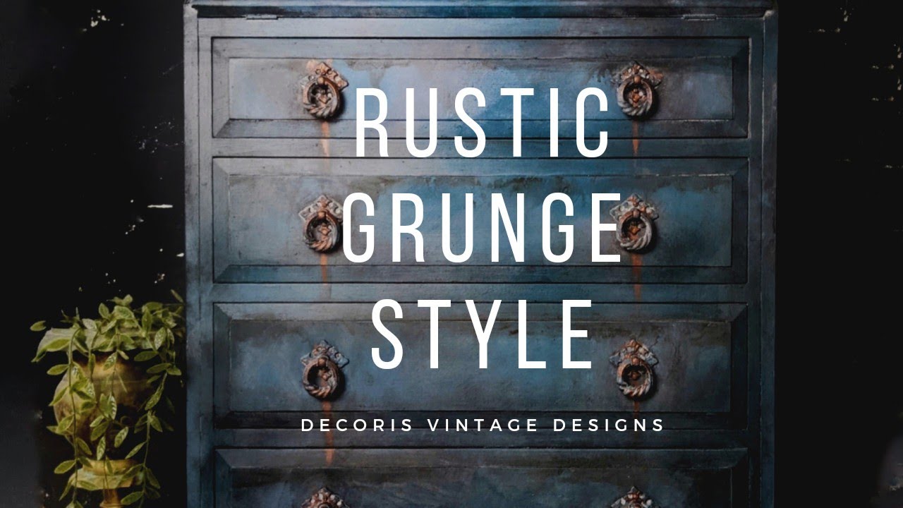 Create a Rustic Grunge Style with Chalk Mineral Paint & Dark Wax