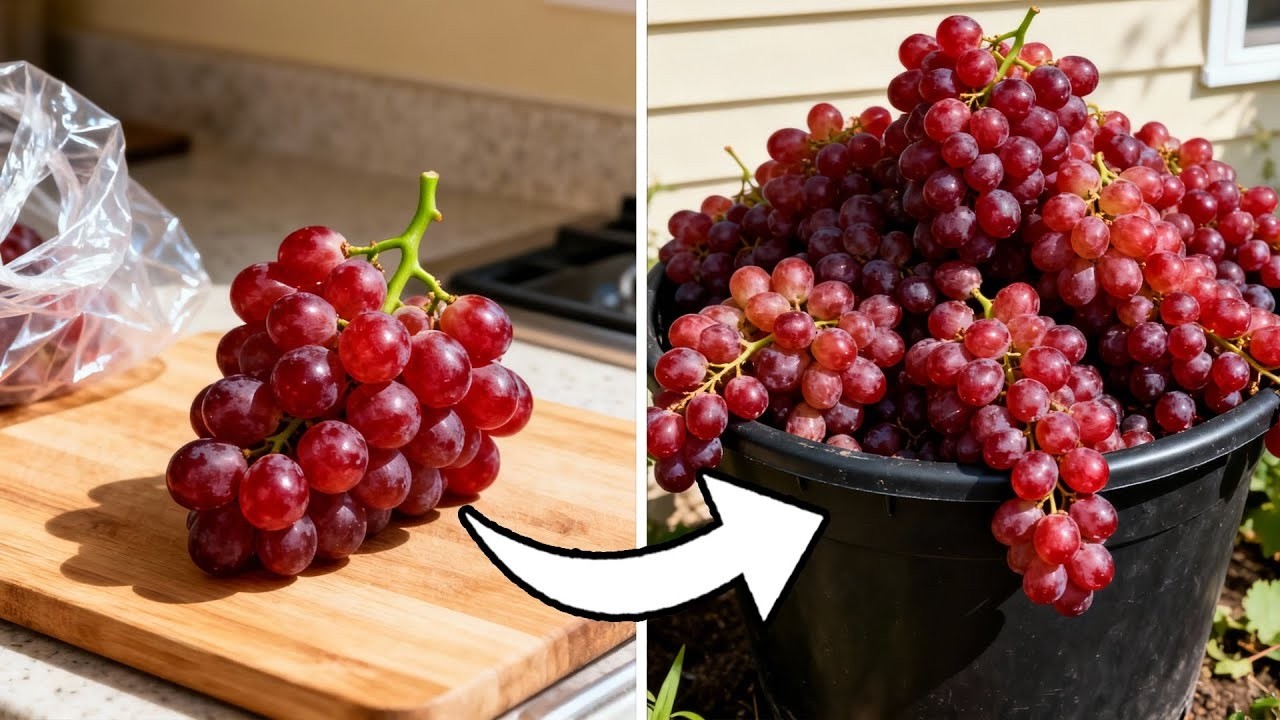 Como Conseguir MUDAS DE VIDEIRA GRÁTIS a Partir de Uvas do Mercado