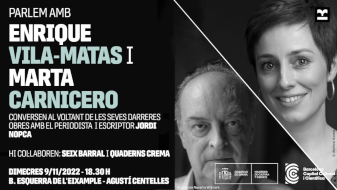 Parlem amb Enrique Vila-Matas i Marta Carnicero