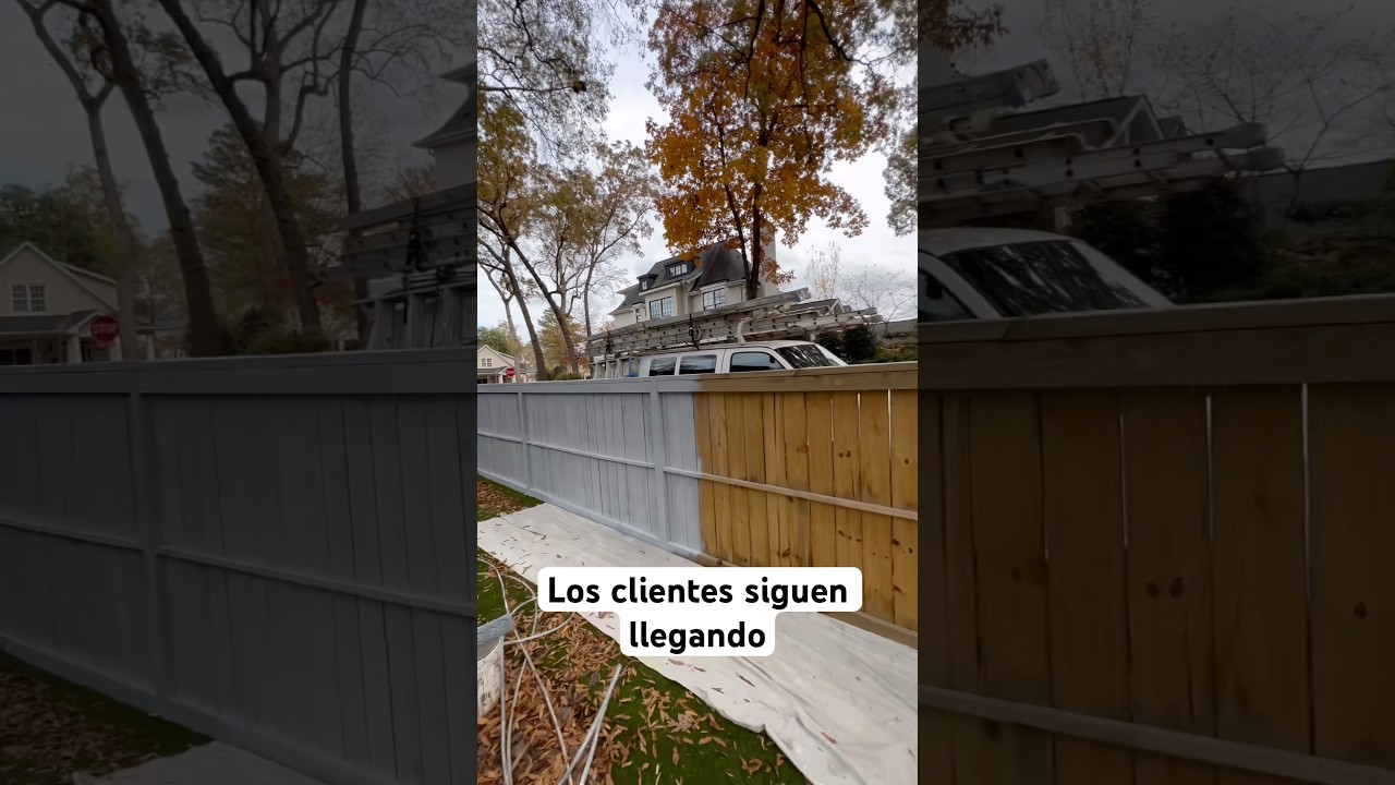 C&oacute;mo pintar una cerca de madera  (wooden fence)