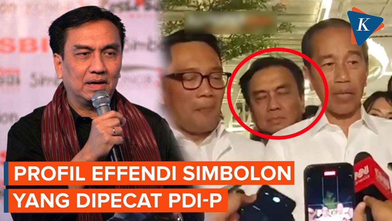 Profil Effendi Simbolon, Politisi PDI-P yang Dipecat karena Dukung Ridwan Kamil
