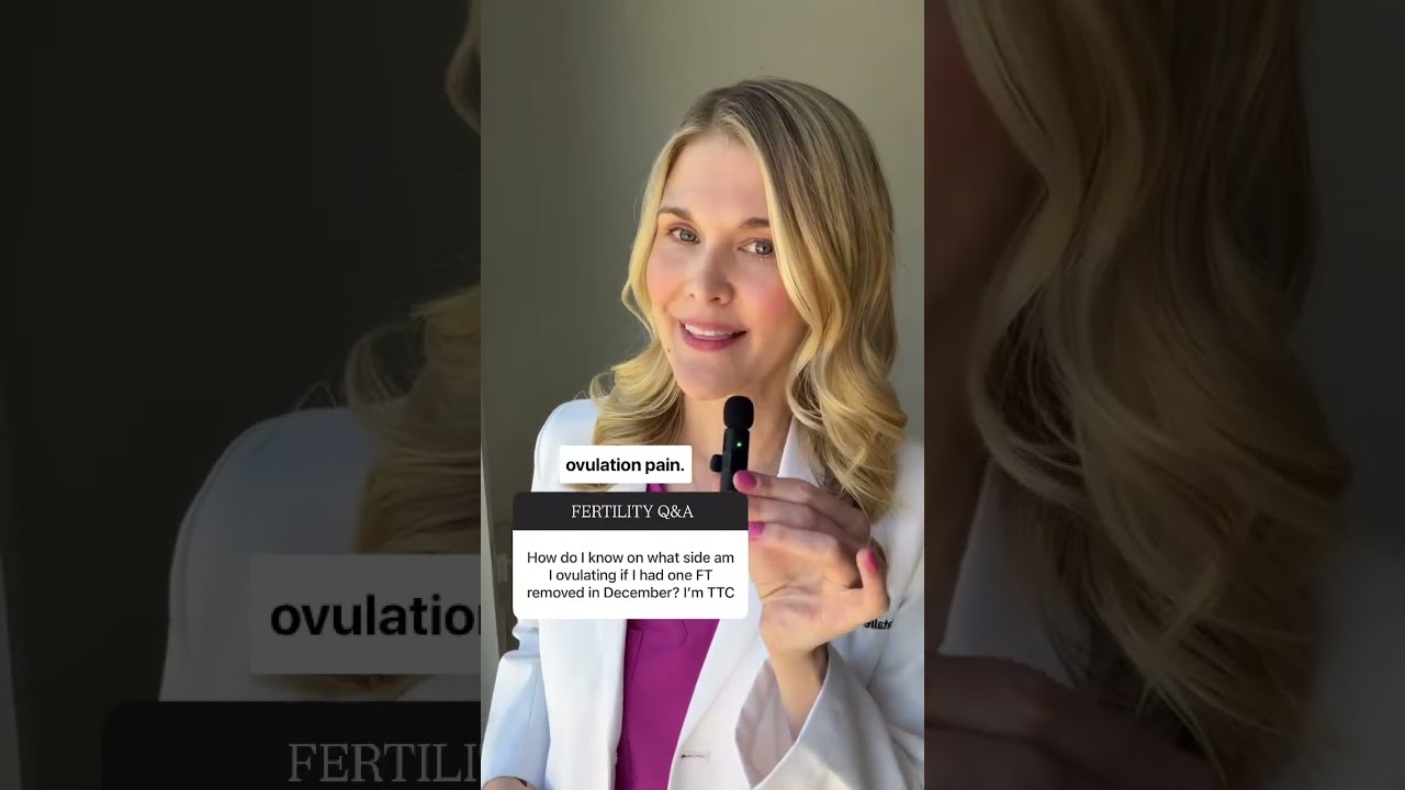Can you tell which side you're ovulating from? If you've had one fallopian tube removed and you're
