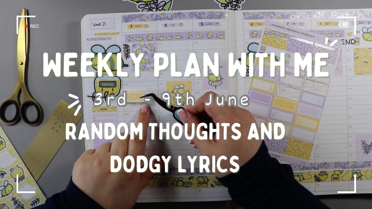 Plan with Me 3rd - 9th June - ft. Human and Chubgirl ‘Honey Lavender’ Cousin Kit - EC Hourly