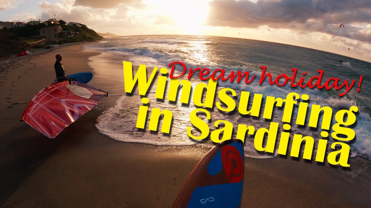 We went on a windsurfing trip to Sardinia