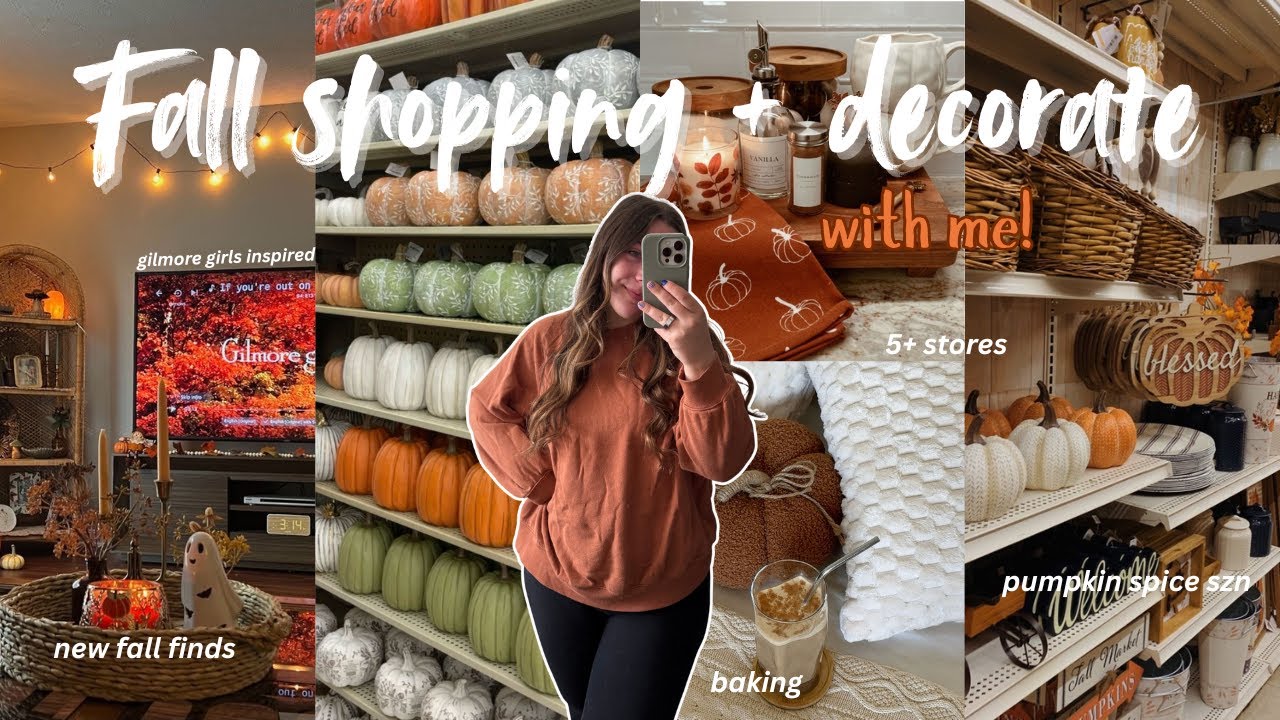 Shopping + Decorating for Fall 2025 🍂 Cozy Fall Vlog & Aesthetic Haul *Gilmore Girls inspired