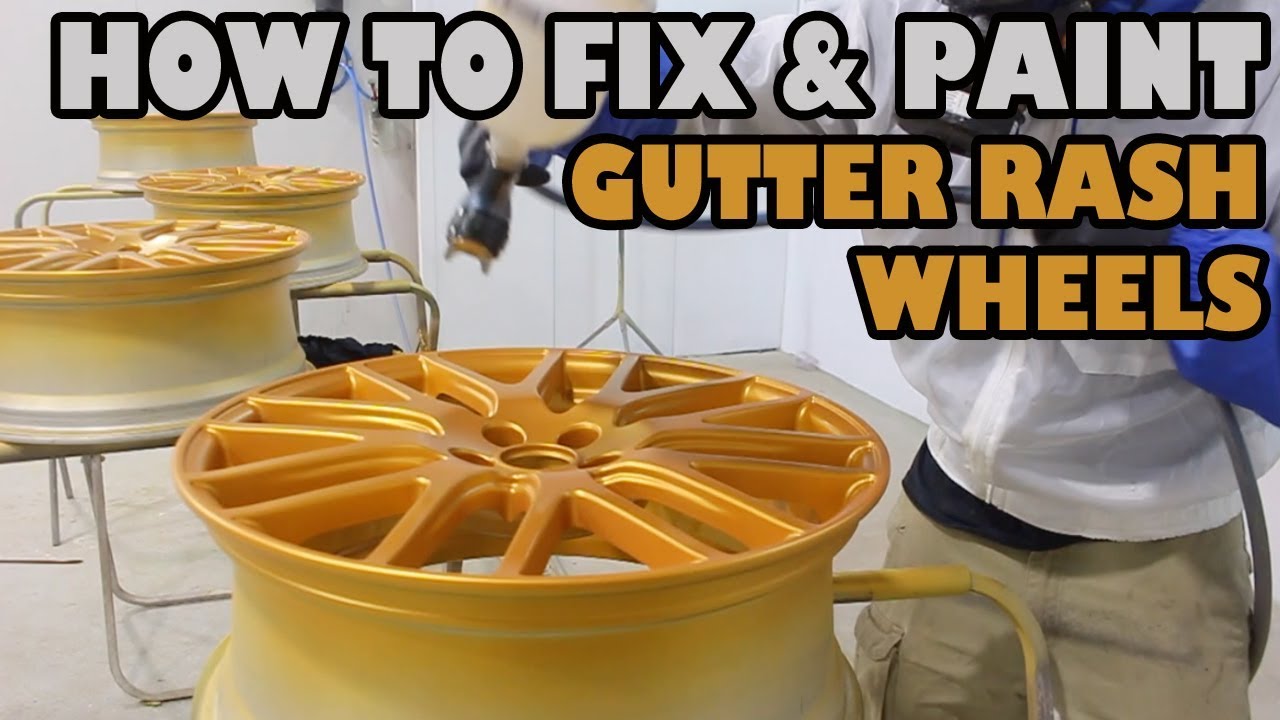 How to fix and paint gutter rashed wheels