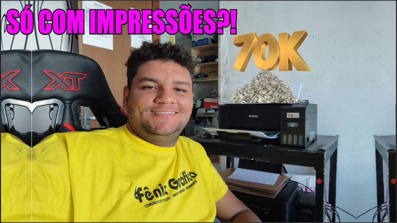 COMO FATUREI MAIS DE 70 MIL REAIS COM A IMPRESSORA EPSON L3250...