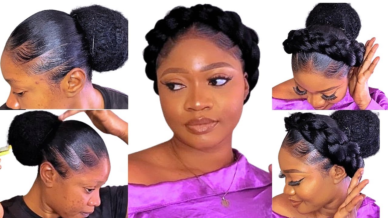 Easy Short Natural Hairstyle for Black Women | Low Manipulation Hairstyle #hairstyles