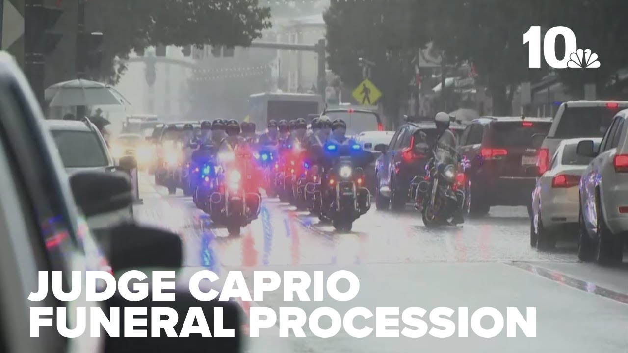 Funeral procession of Judge Frank Caprio