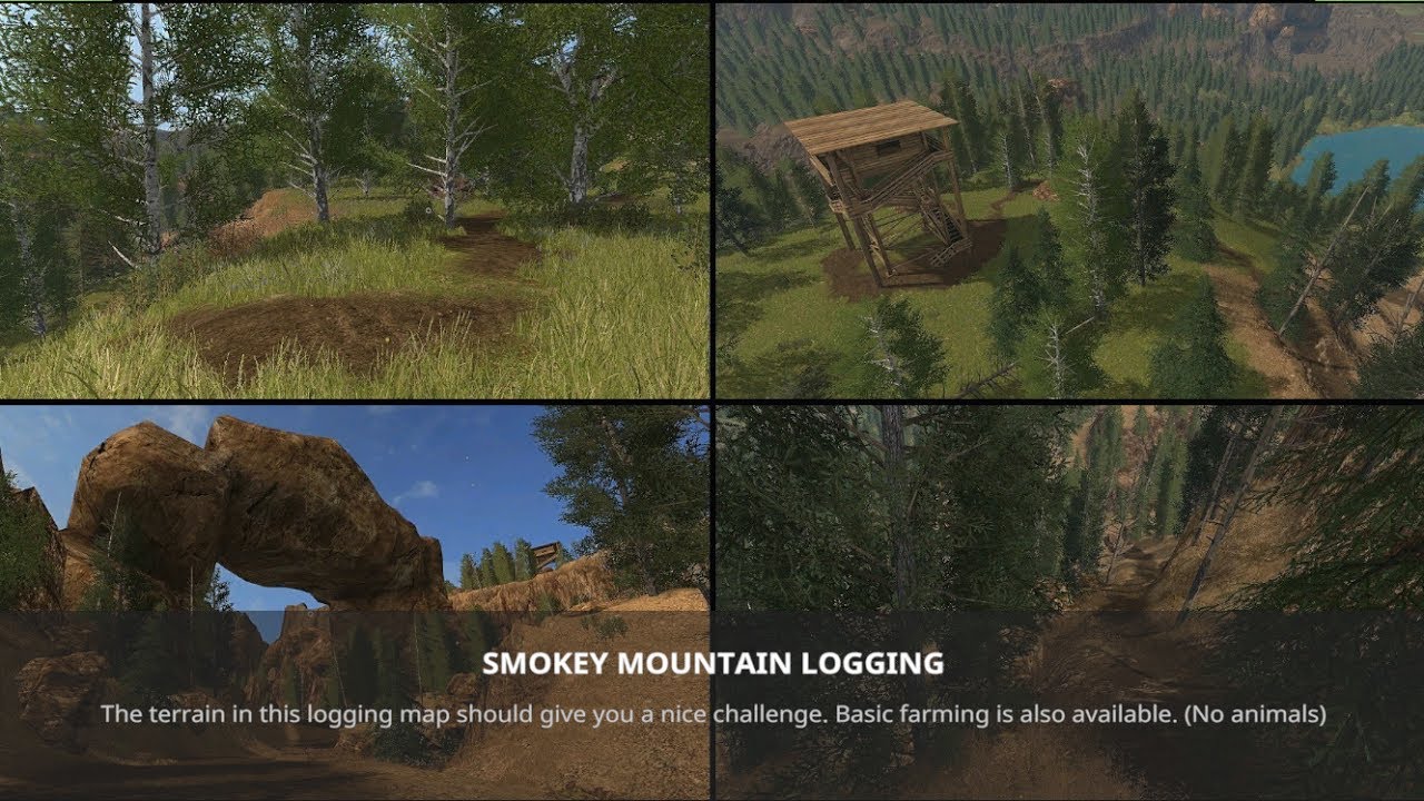 FS Mod Reviews Smokey Mountain Logging v4 1.0.0