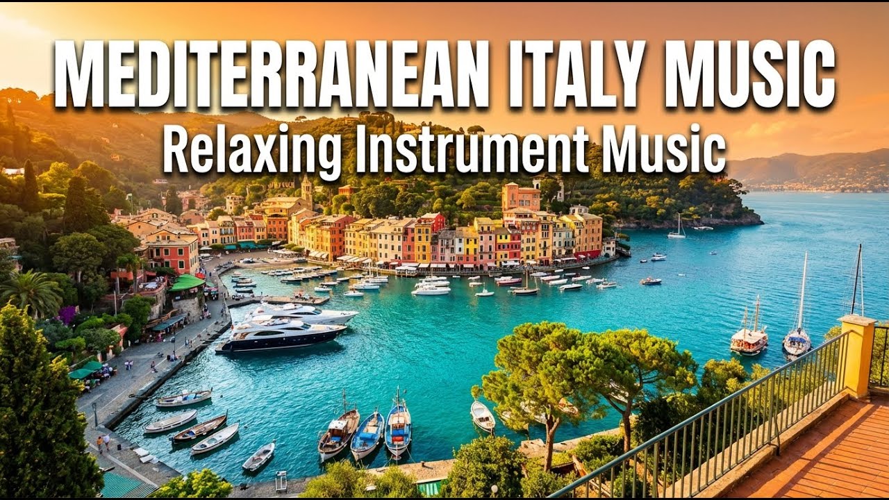 Italian Mandolin and Guitar Mediterranean Music 🎸 Romantic Coastal Sounds ❤️