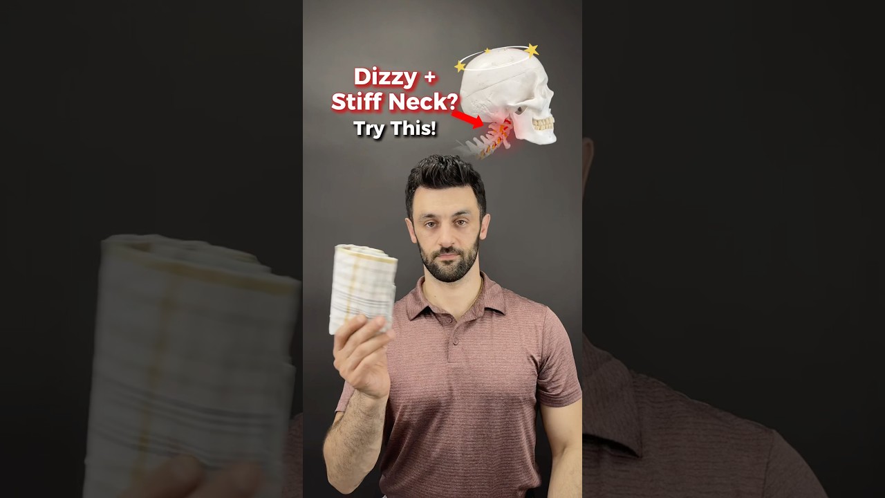 Struggling with Dizziness, Neck Stiffness? Try This 30 Second Fix! #neckpainrelief #dizzy #neckpain