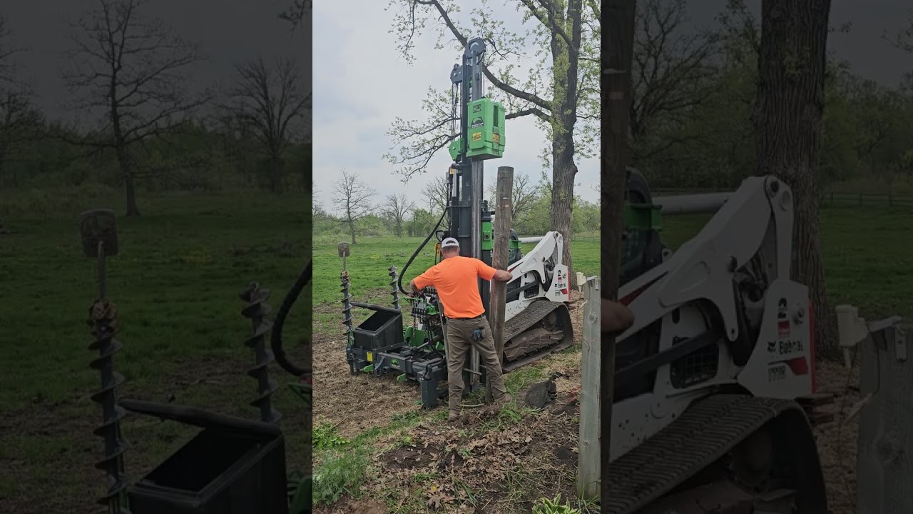 Driving in a fence post