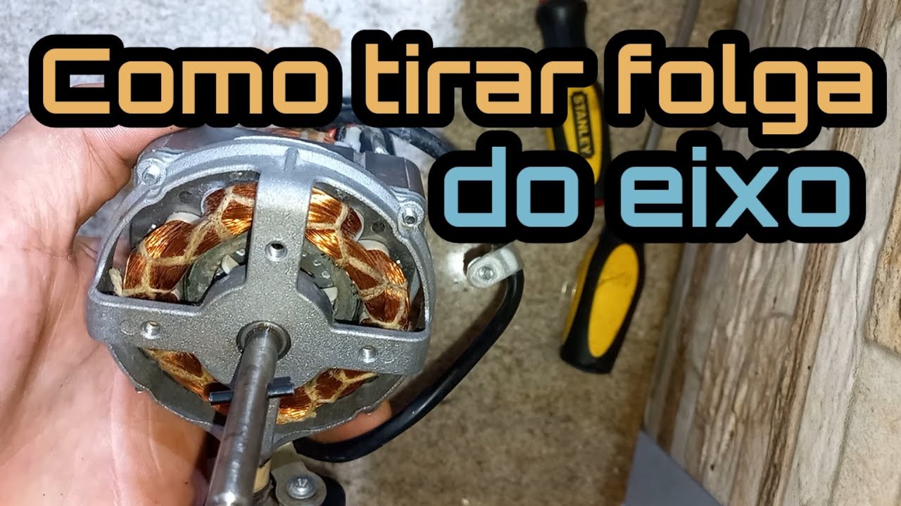 Como tirar a folga do eixo do ventilador😉👍
