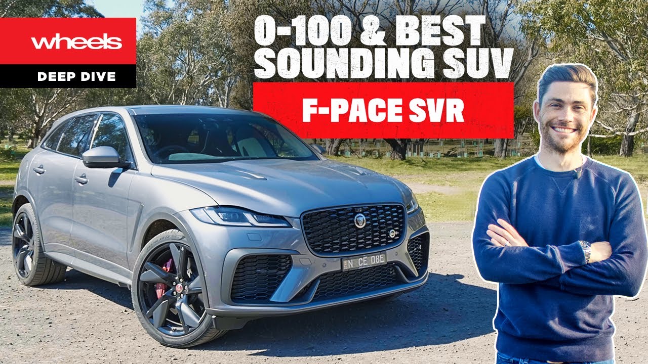 2021 Jaguar F-Pace SVR review: 0-100 & BEST SOUNDING SUV! | Wheels Australia