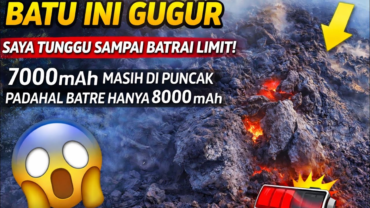 SUPER NEKAT DI MERAPI‼️‼️‼️ NUNGGU GUGURAN LAVA SAMPAI BATRE HABIS 😭NASIP DRONE ADA DI AKHIR VIDEO 😭