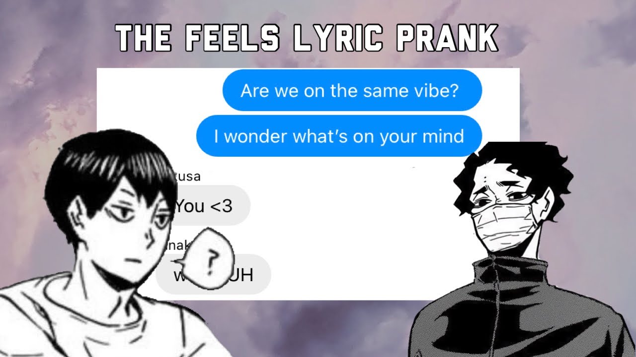kageyama confesses to sakusa | 'the feels' haikyuu lyric prank | requested