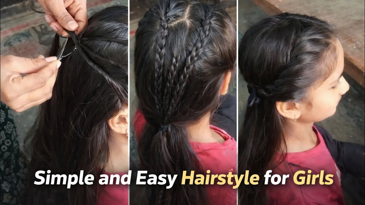 3 Simple and elegant hairstyle for girls #hairstyle#simple#amazing hairstyle#viral