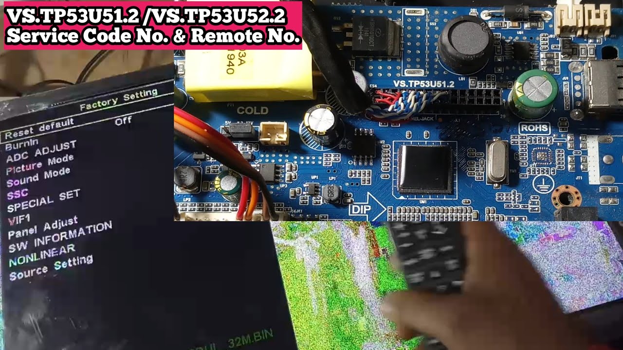 |VS.TP53U51.2TP53U52.2 SERVICE CODE |& Remote No Resolution Mapping Code No.