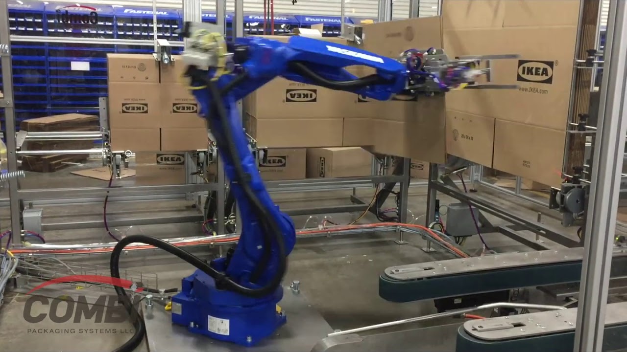 Combi Robotic Case Erector Erects 5 Large Case Sizes