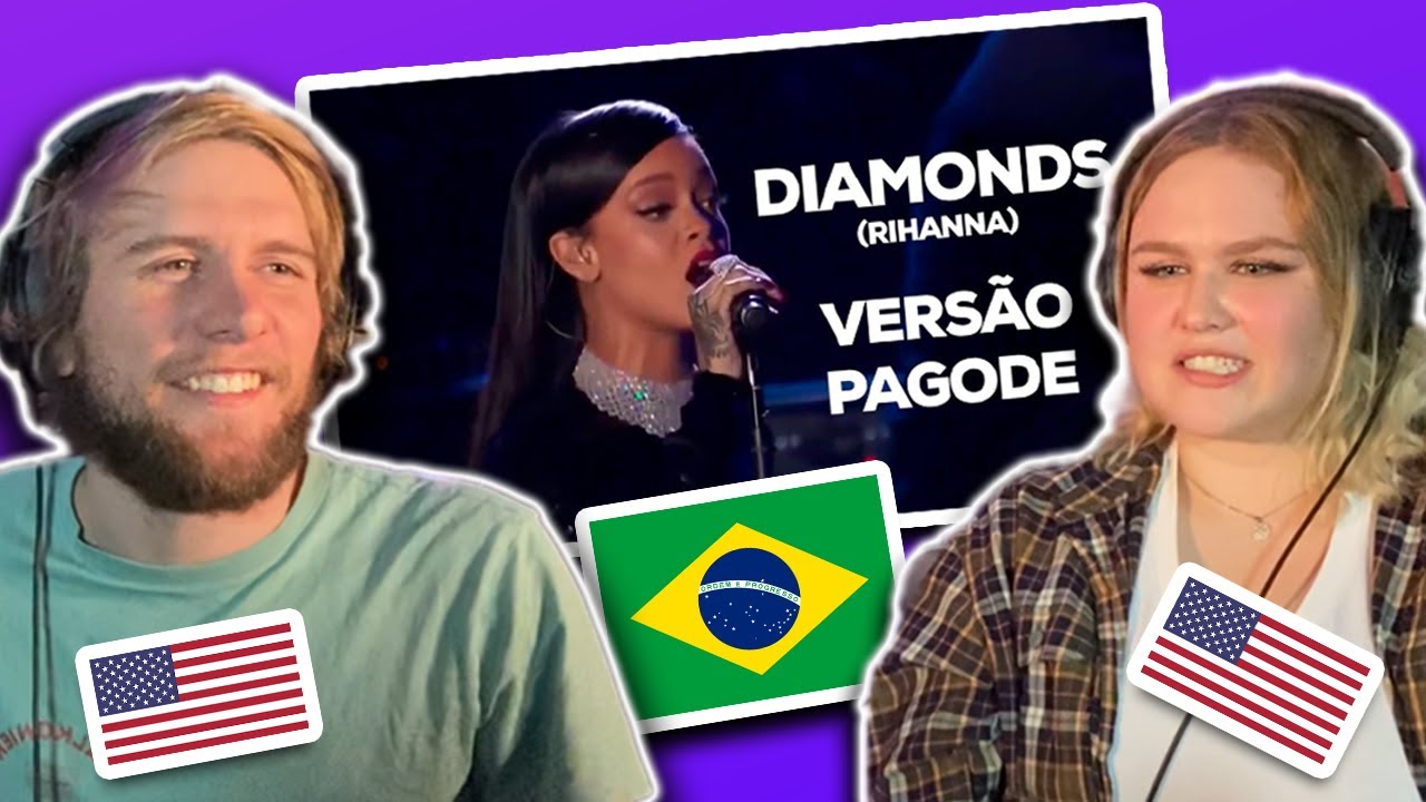 AMERICANOS REAGEM A DIAMONDS VERS&Atilde;O PAGODE (RIHANNA)