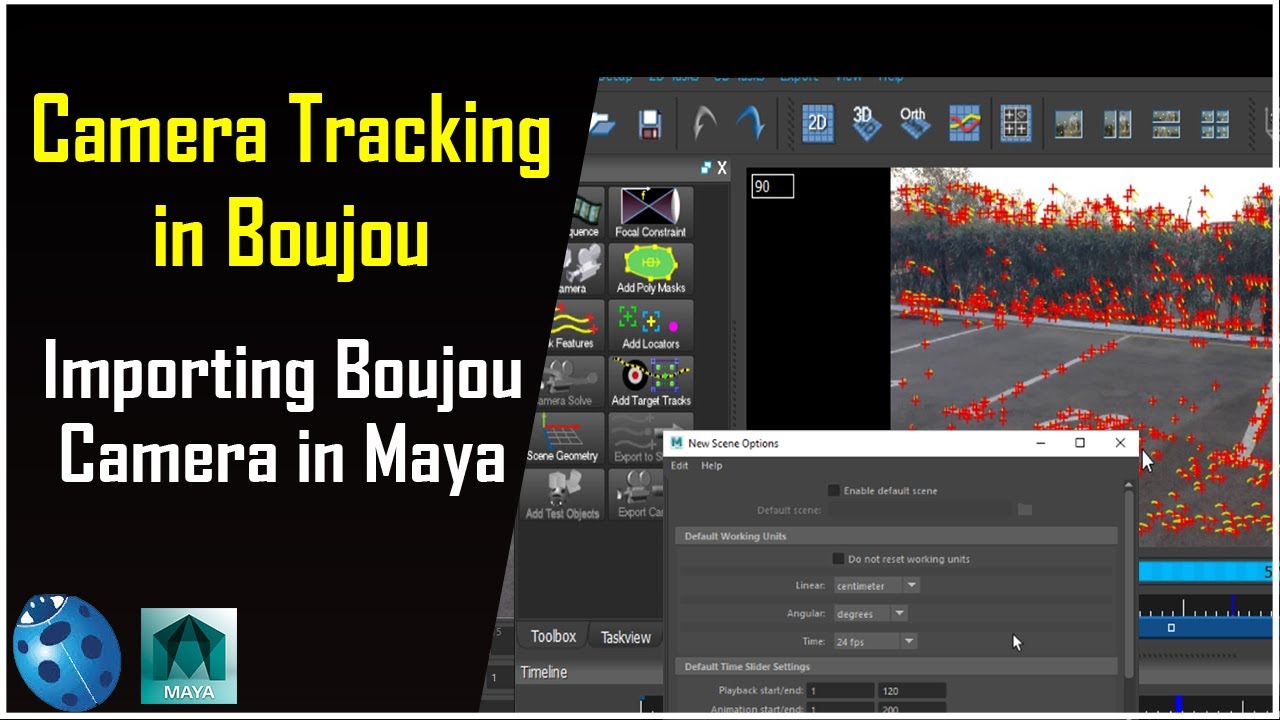 Boujou - 3d Camera Tracking in Boujou || Camera Tracking in Boujou || Boujou to Maya