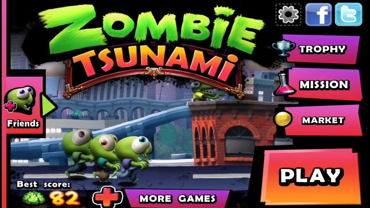 Супер платформер Zombie Tsunami: обзор новогодней версии игры для Android