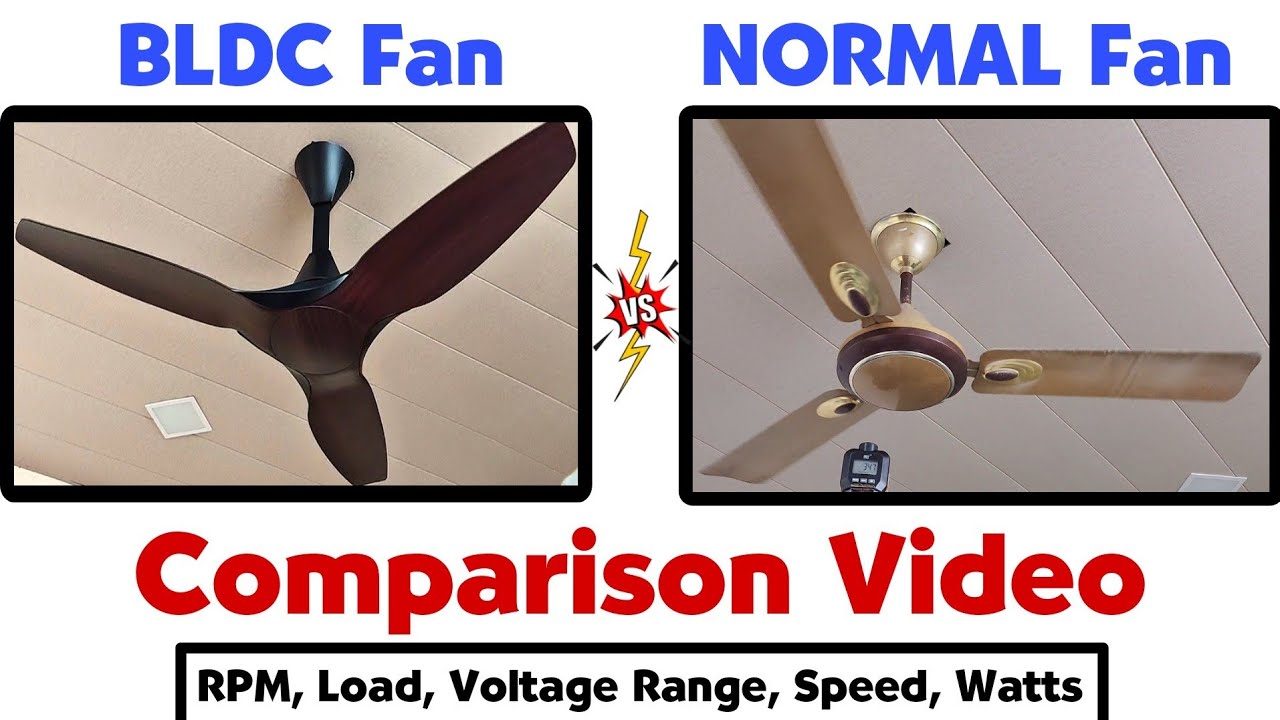 BLDC Fan vs Normal Fan || BLDC Fan vs Induction Fan || Normal Ceiling Fan vs BLDC Ceiling Fan