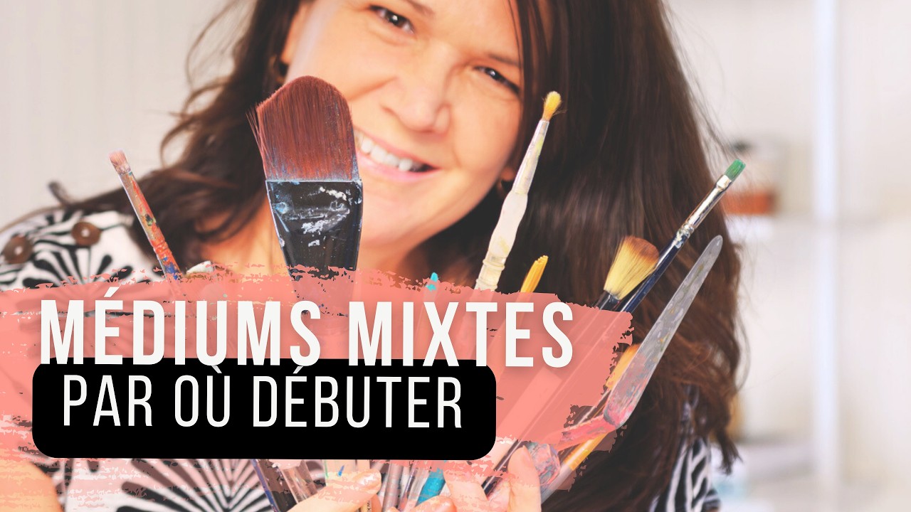 Comment créer des fonds abstraits en médiums mixtes sur papier | Peinture intuitive