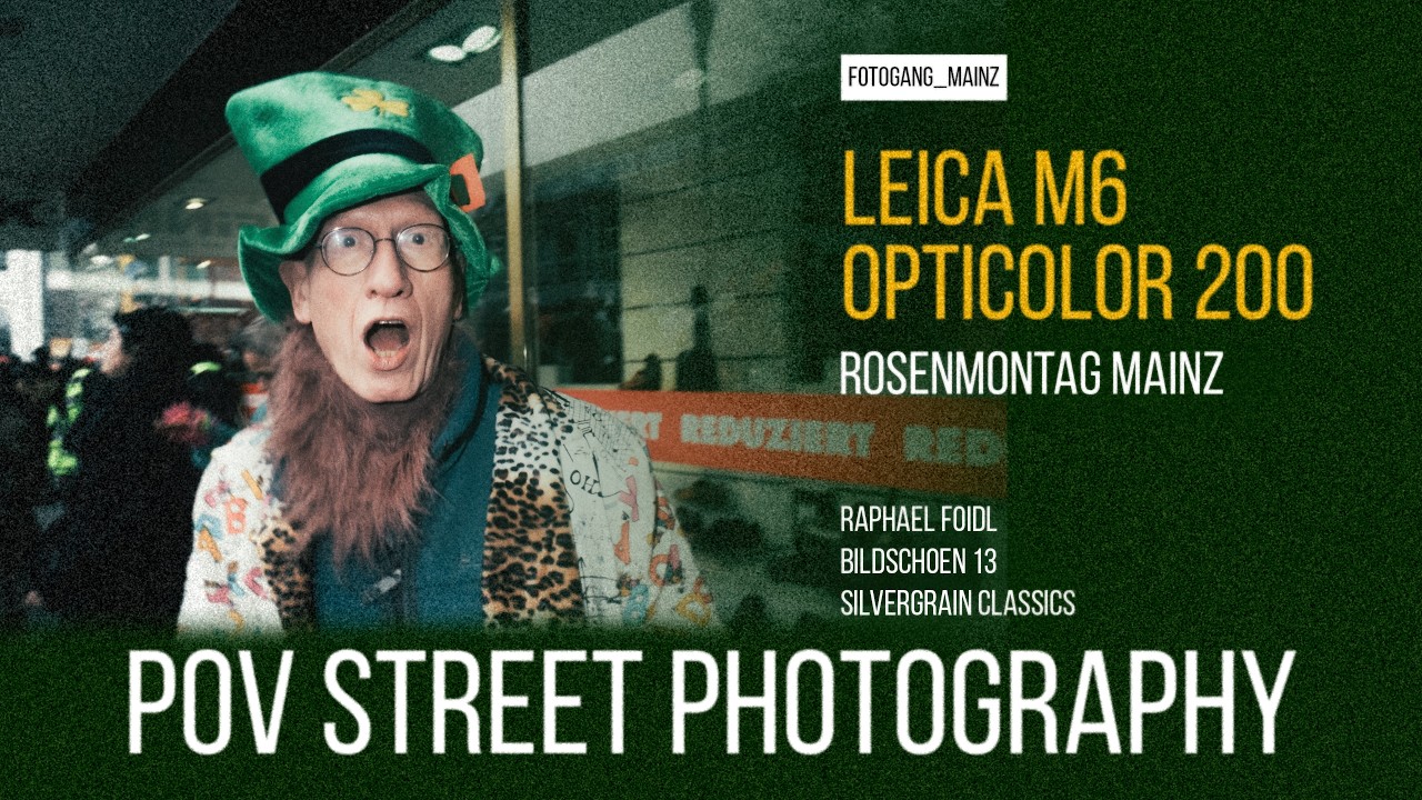 Rosenmontag wie Bruce Gilden mit der Leica m6 und Opticolour 200