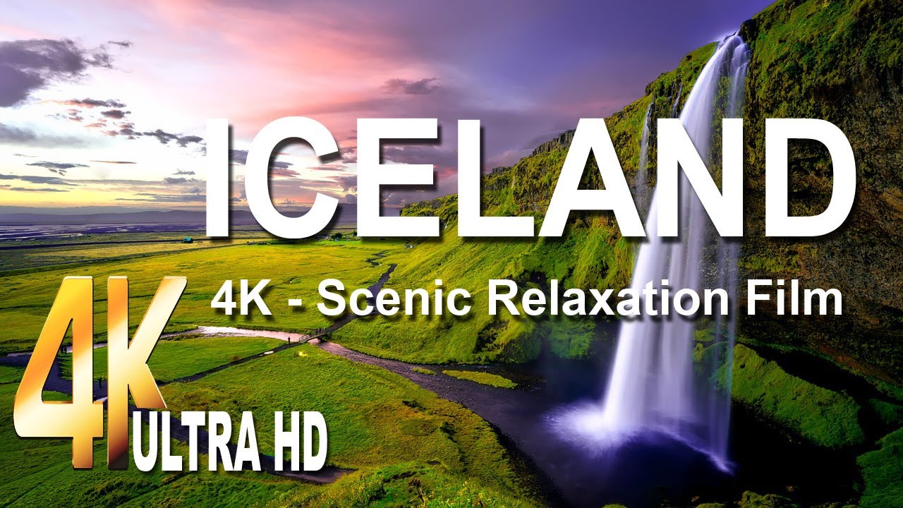 ICELAND 4K - SCENIC RELAXATION VIDEOS WITH CALMING MUSIC