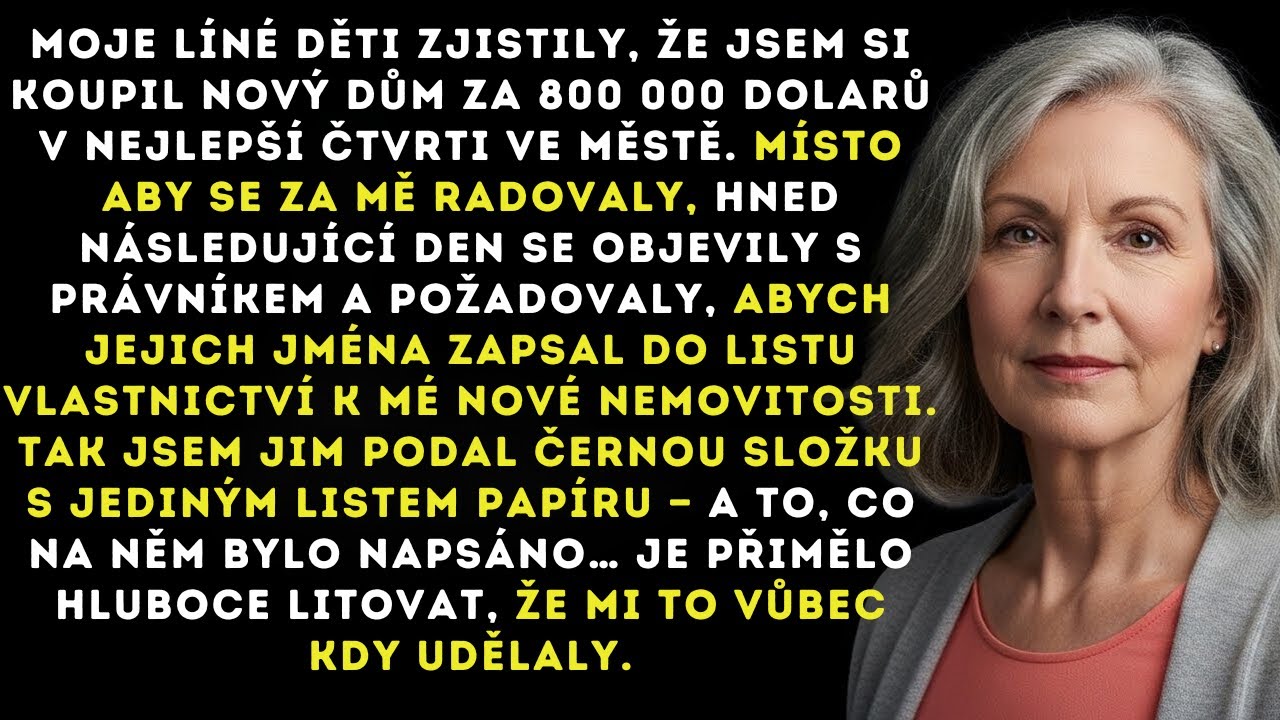 Moje líné děti zjistily, že jsem si koupil(a) dům. Místo aby se radovaly, přišly požadovat…