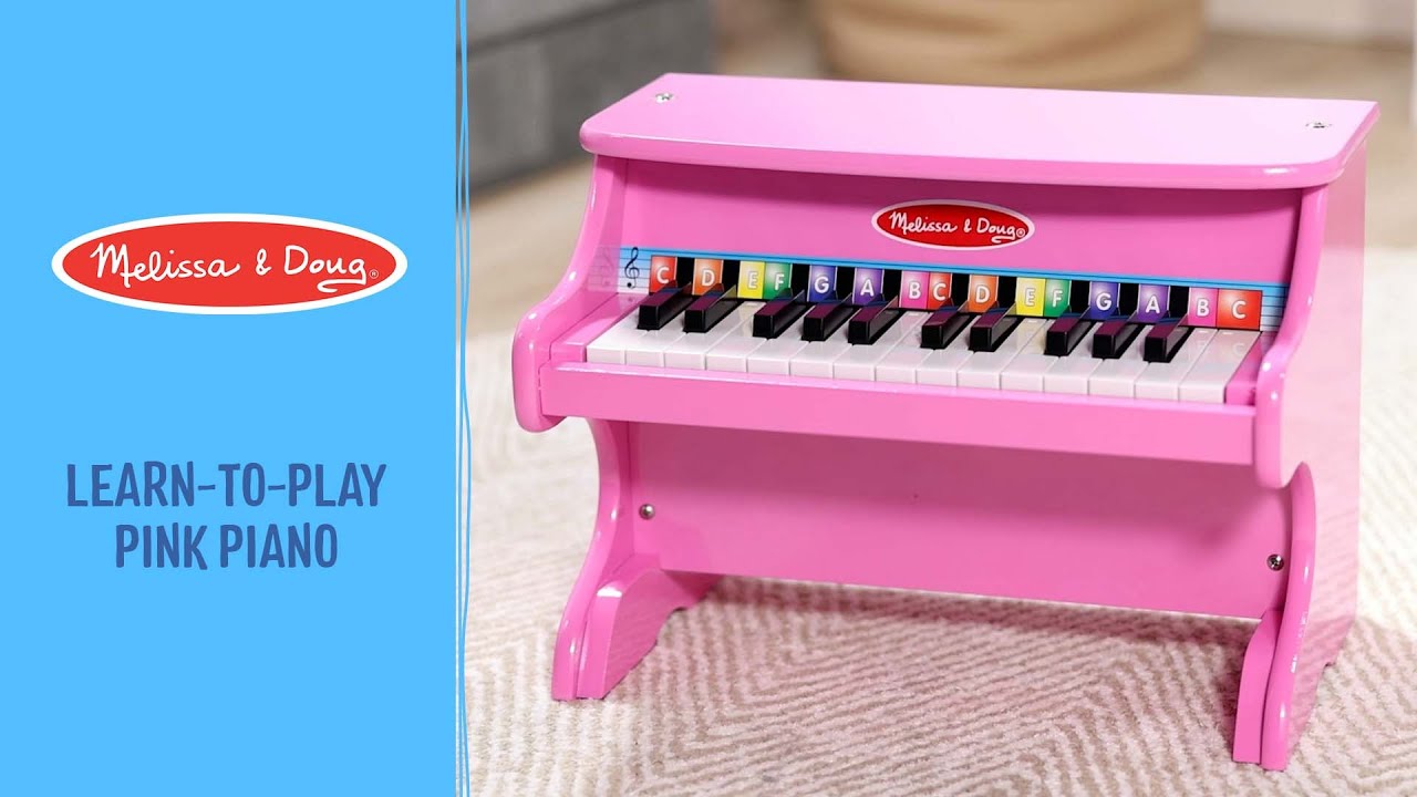Melissa & Doug Learn-to-Play Pink Piano