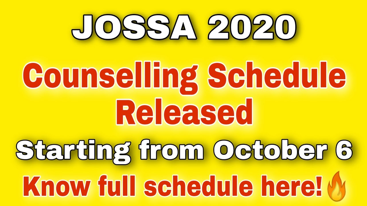 JOSAA 2020 | Official Schedule 2020 is Released |IIT , NIT , IIITs , GFTIs Counselling [Ash Academy]