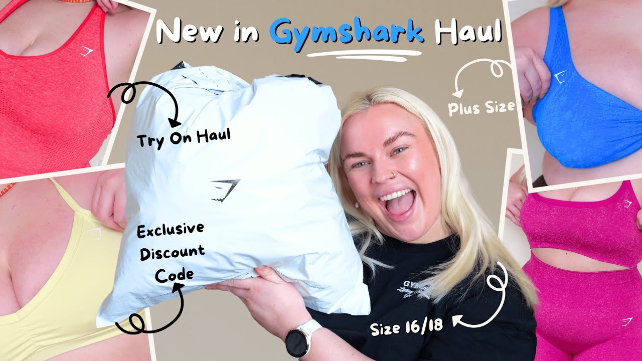 Примерка GYMSHARK PLUS SIZE | Новая спортивная одежда, Whitney Simmons Adapt Animal, размер 16 | ...